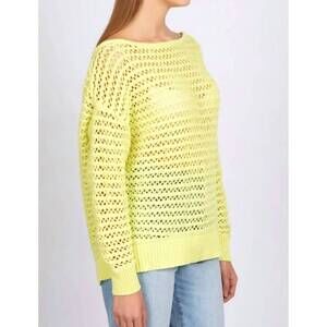 NEW 525 AMERICA cindy open stitch sweater in margarita